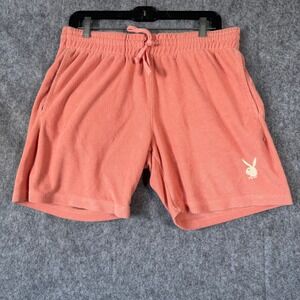 Playboy Pacsun Terry Cloth Shorts Mens Medium Lounge Sweats Beach‎ Casual Bunny